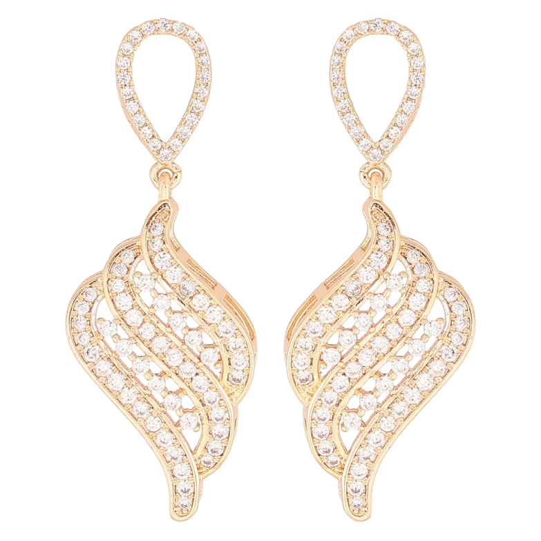 Сережки Xuping M&L Колір 18K пусети «Підвіски з інкрустацією кристалами» фото №6