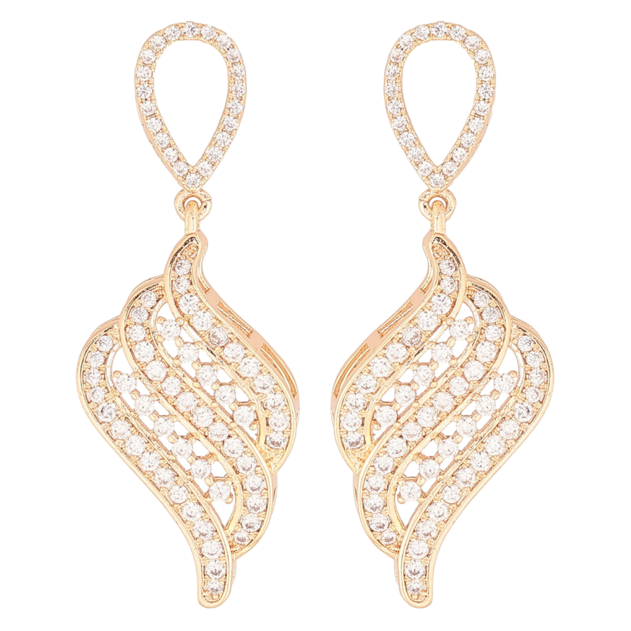 Сережки Xuping M&L Колір 18K пусети «Підвіски з інкрустацією кристалами» фото №1