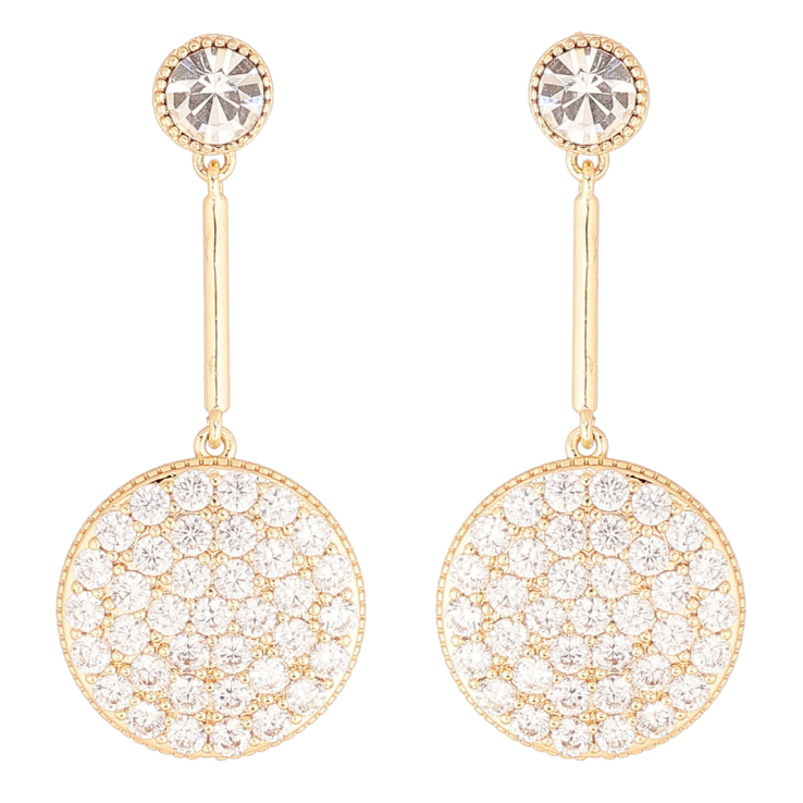 Сережки Xuping M&L Колір 18K пусети «Кришталеві підвіски» фото №15