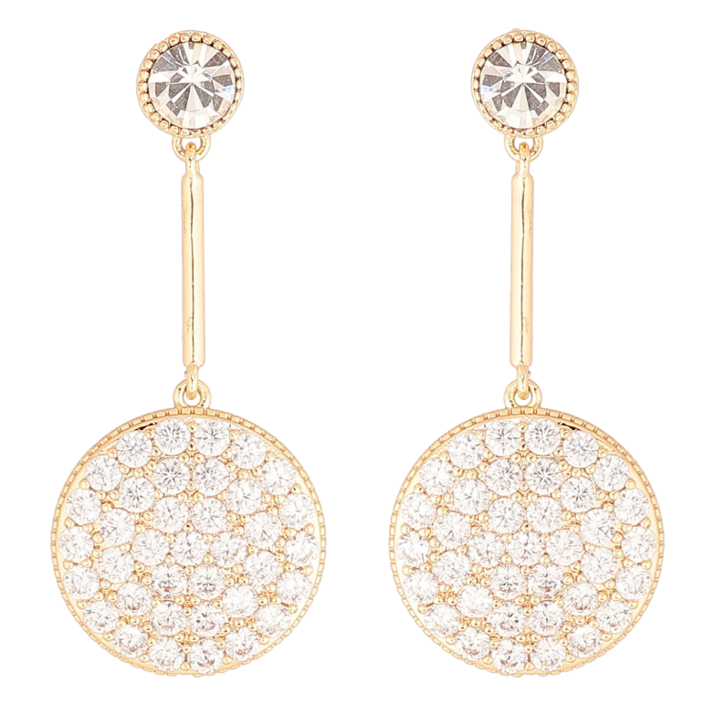 Сережки Xuping M&L Колір 18K пусети «Кришталеві підвіски» фото №1