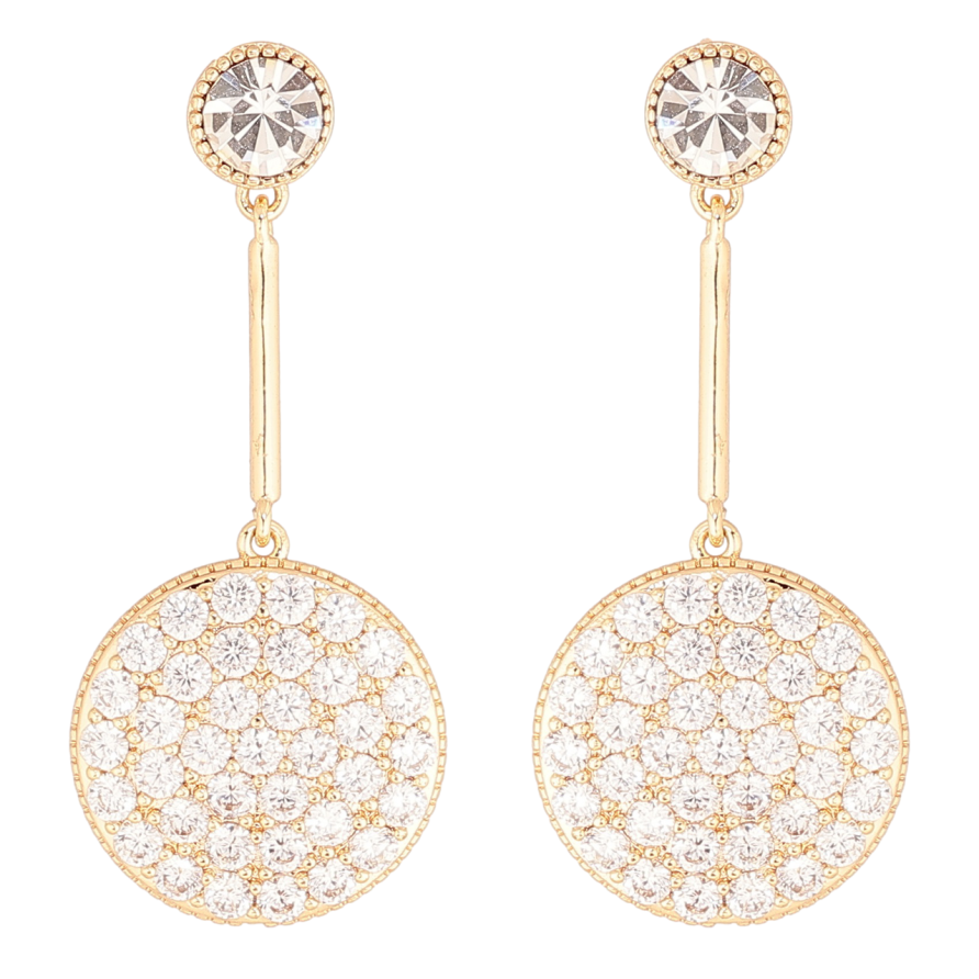 Сережки Xuping M&L Колір 18K пусети «Кришталеві підвіски» фото №1