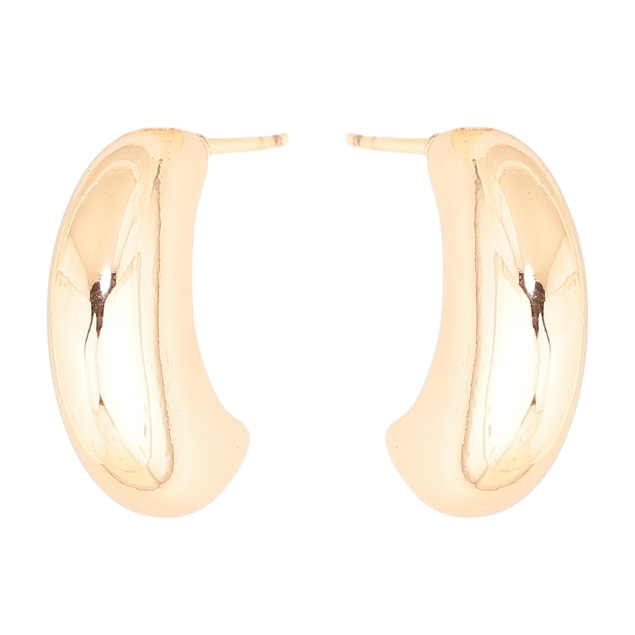 Сережки Xuping M&L Колір 18K пусети «Об'ємні дуги» фото №1