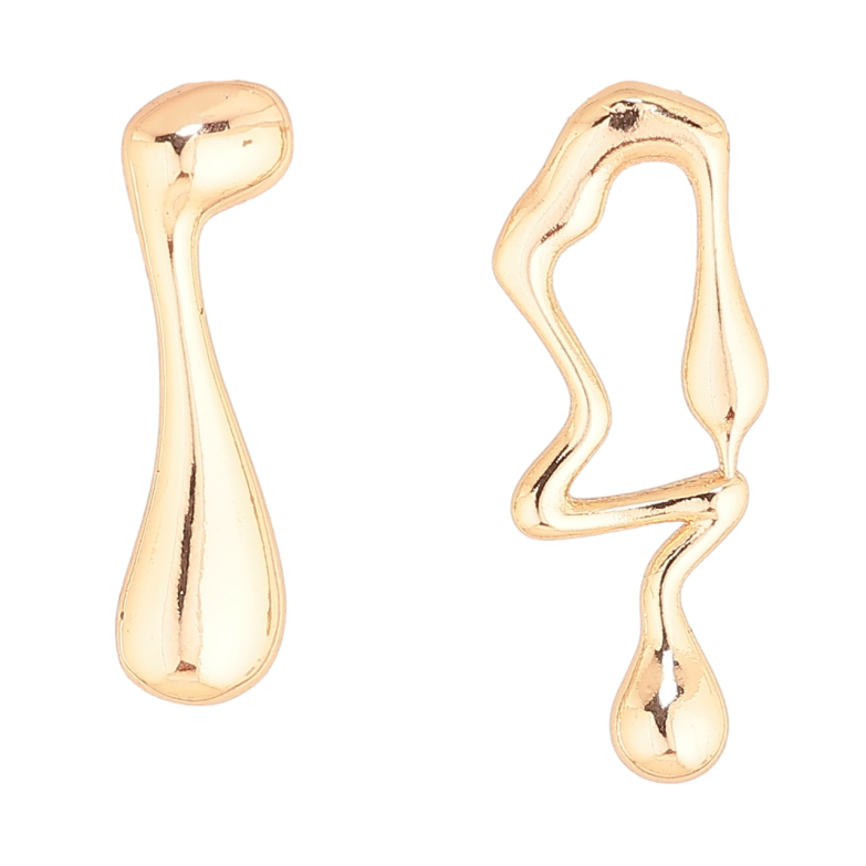 Сережки Xuping M&L Колір 18K пусети «Асиметричні» фото №6