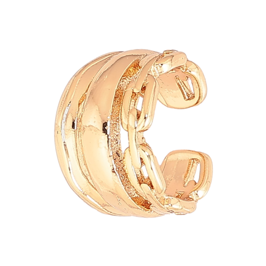 Сережки Xuping Позолота 18K моно-кафа «Декоративний візерунок» (1шт) фото №1