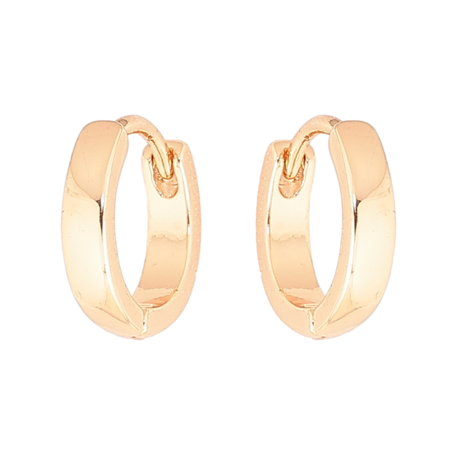 Сережки Xuping M&L Колір 18K колечка «Класика, шир. 2.5 мм» ø 12мм фото №1