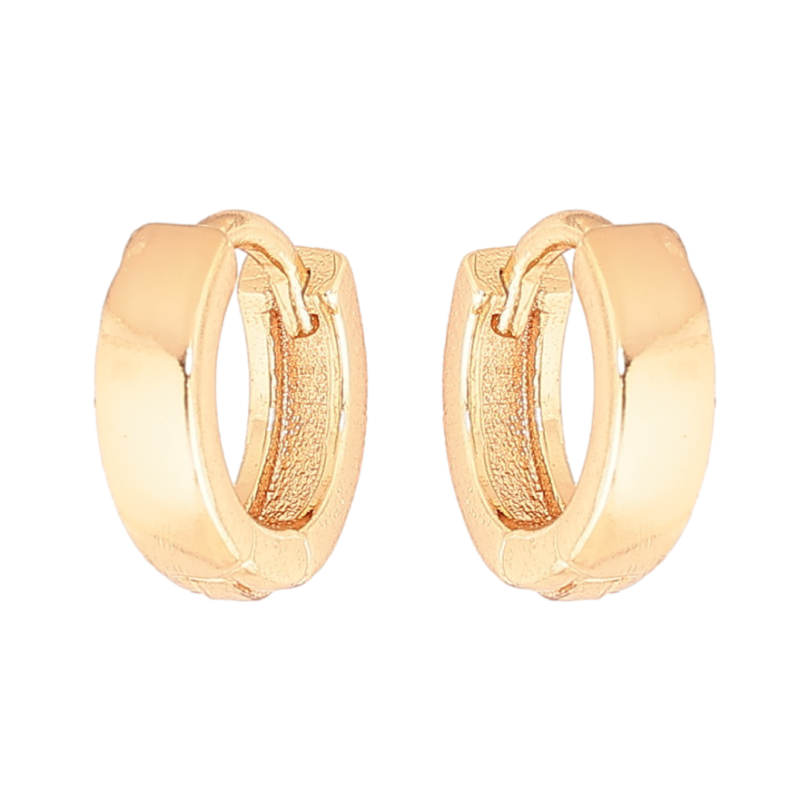 Серьги Xuping M&L Цвет 18K колечки Классика, шир. 3мм ø 10мм фото №1