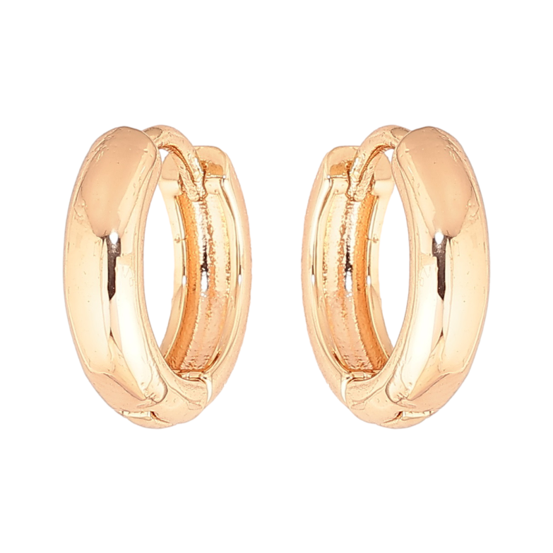 Серьги Xuping M&L Цвет 18K колечки Классика, шир. 4мм ø 14мм фото №2