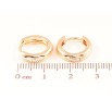 Серьги Xuping M&L Цвет 18K колечки Классика, шир. 4мм ø 14мм фото №2