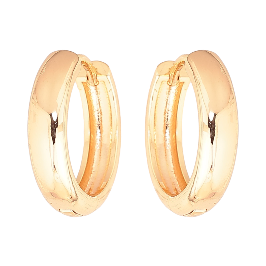 Серьги Xuping M&L Цвет 18K колечки Классика, шир. 5мм ø 21мм фото №1