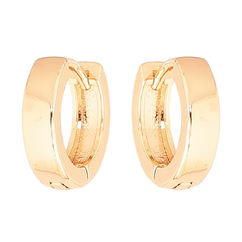 Серьги Xuping M&L Цвет 18K колечки Классика, шир. 4мм ø 14мм фото №1