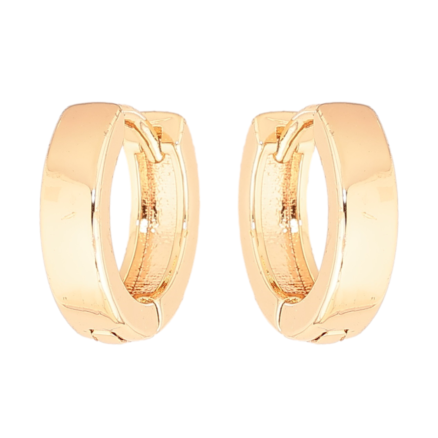 Серьги Xuping M&L Цвет 18K колечки Классика, шир. 4мм ø 14мм фото №1