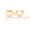 Серьги Xuping M&L Цвет 18K колечки Классика, шир. 4мм ø 14мм фото №2