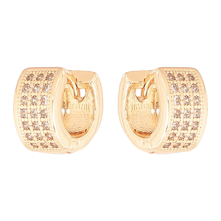 Серьги Xuping M&L Цвет 18K колечки Инкрустация кристаллами фото №19