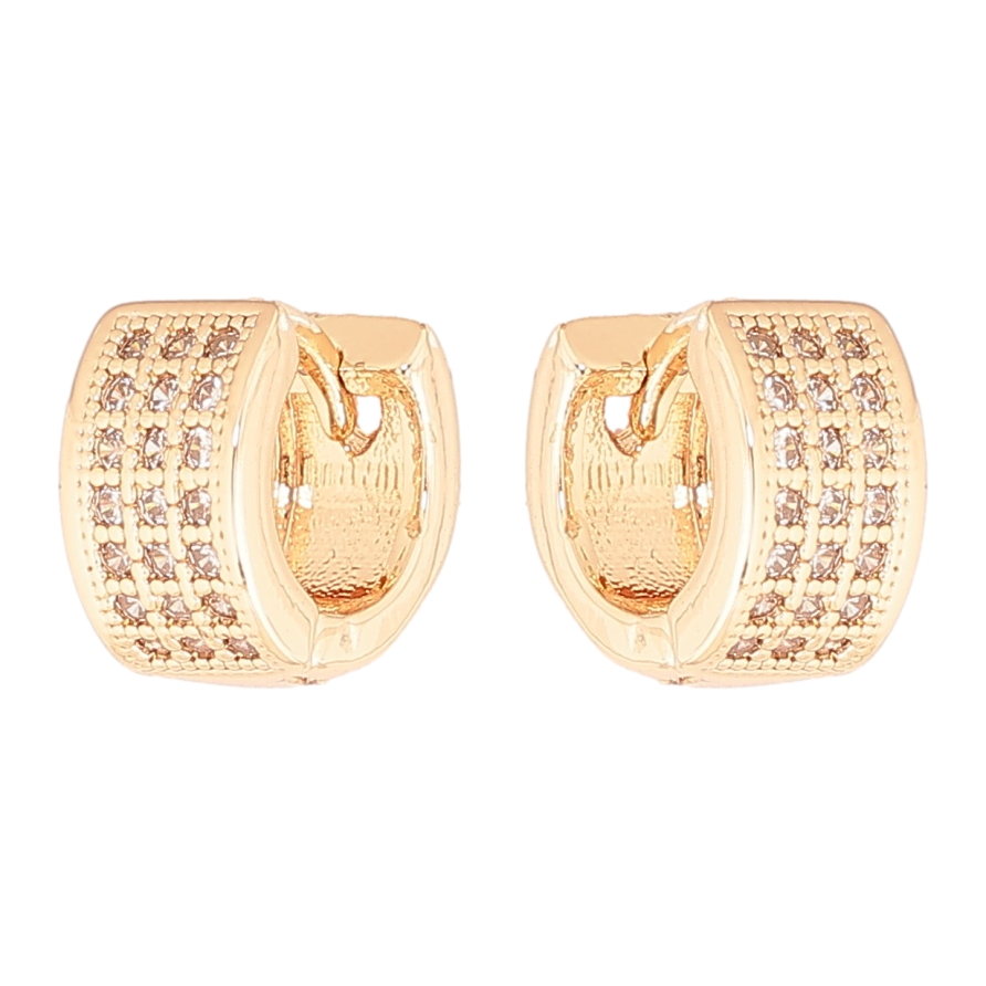 Серьги Xuping M&L Цвет 18K колечки Инкрустация кристаллами фото №1