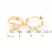Серьги Xuping M&L Цвет 18K колечки Звезды с кристальными дорожками фото №2