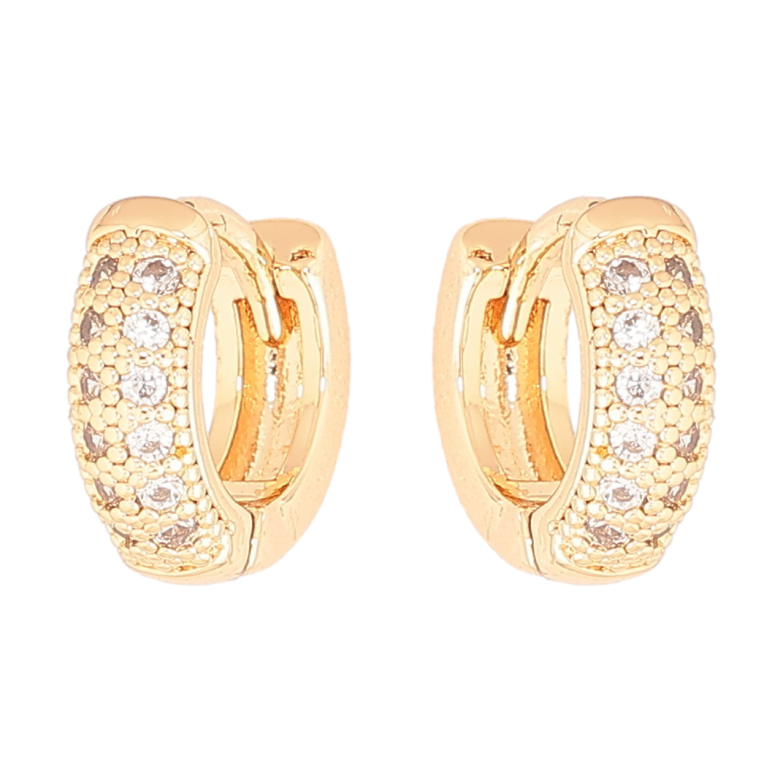 Сережки Xuping M&L Колір 18K колечка «Інкрустація кристалами» фото №1