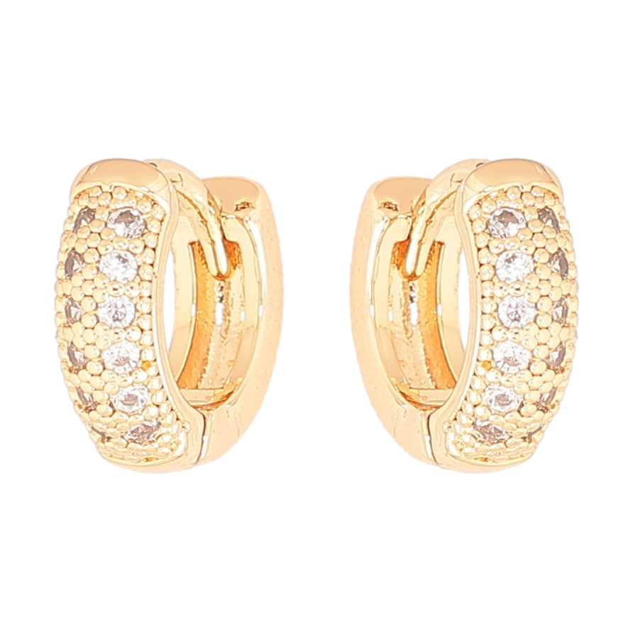 Серьги Xuping M&L Цвет 18K колечки Инкрустация кристаллами фото №1