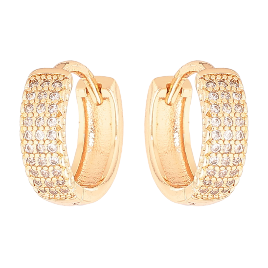 Серьги Xuping M&L Цвет 18K колечки Инкрустация кристаллами фото №1