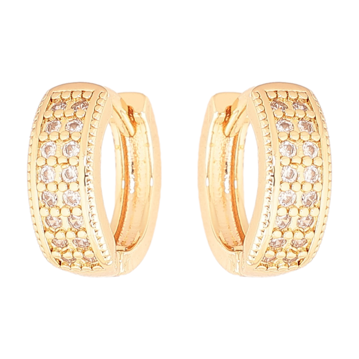 Серьги Xuping M&L Цвет 18K колечки Инкрустация кристаллами фото №20