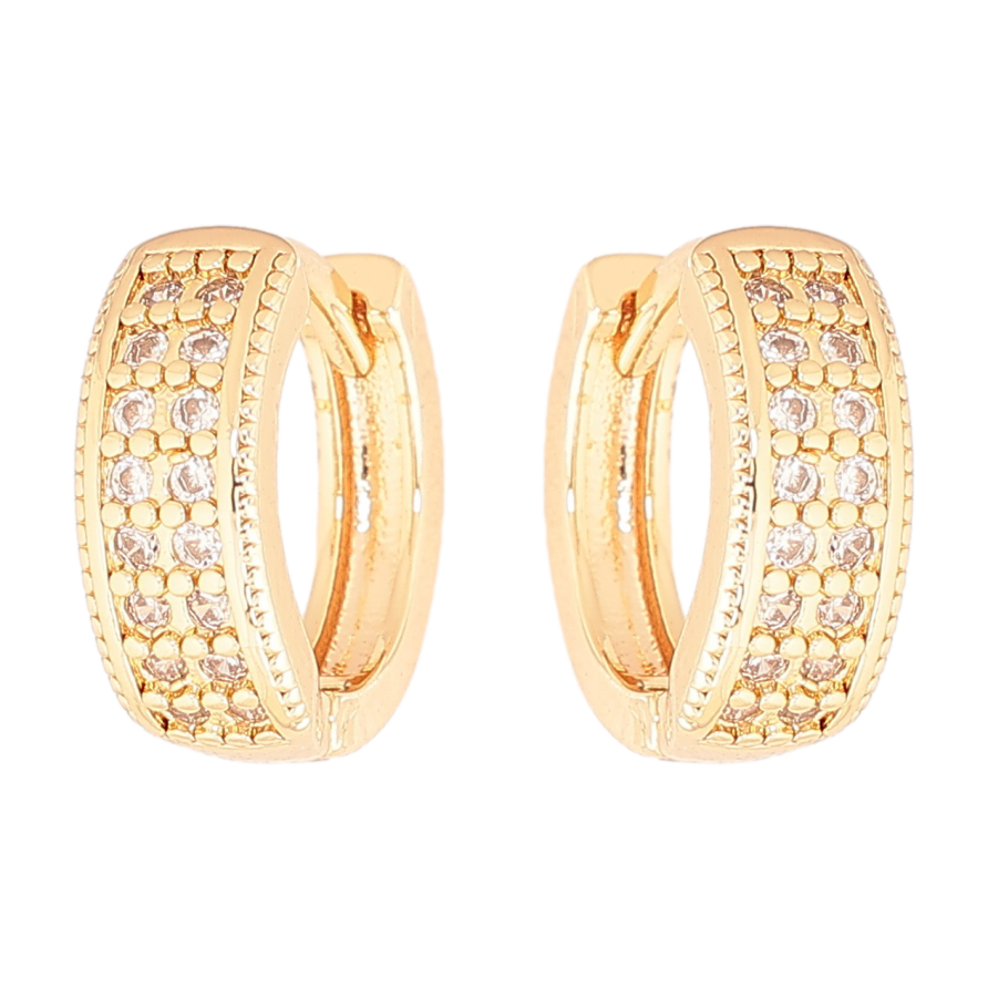 Серьги Xuping M&L Цвет 18K колечки Инкрустация кристаллами фото №1