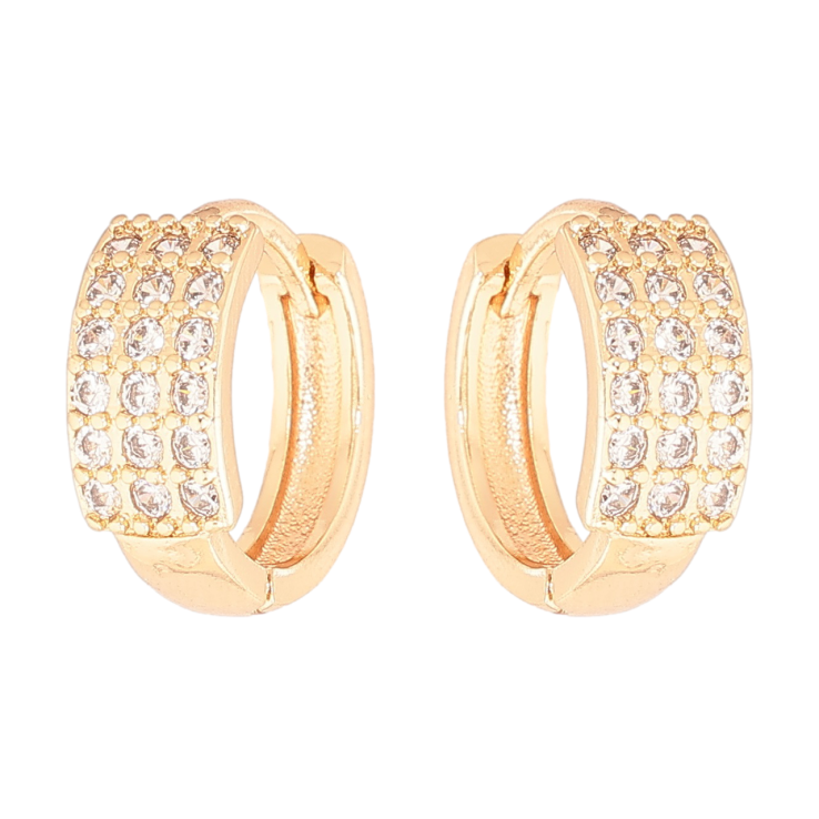 Серьги Xuping M&L Цвет 18K колечки Инкрустация кристаллами фото №20