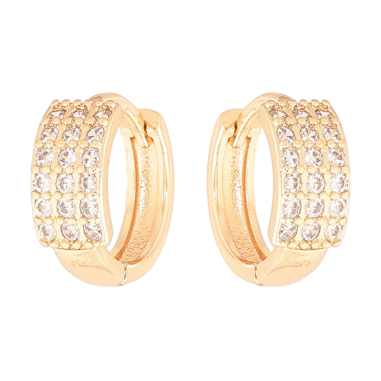 Серьги Xuping M&L Цвет 18K колечки Инкрустация кристаллами фото №1