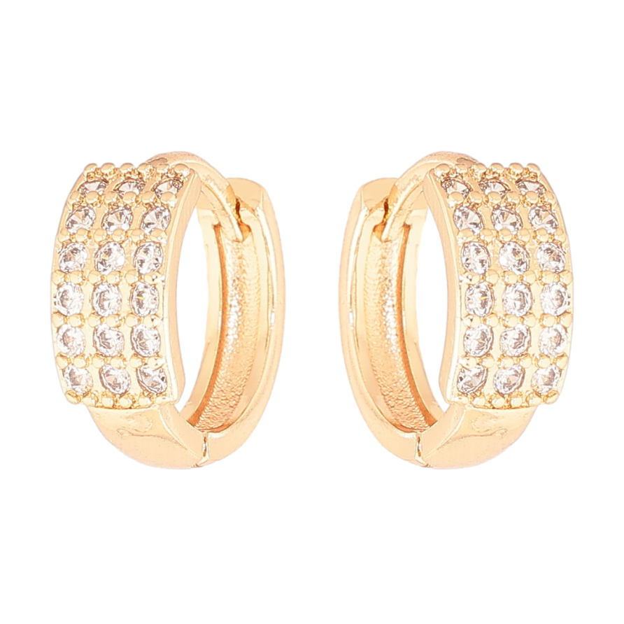 Серьги Xuping M&L Цвет 18K колечки Инкрустация кристаллами фото №1