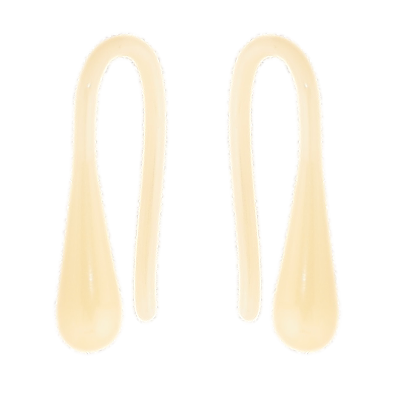 Сережки Xuping TTM Stainless Steel кераміка французький замок «Молочні крапельки» фото №1