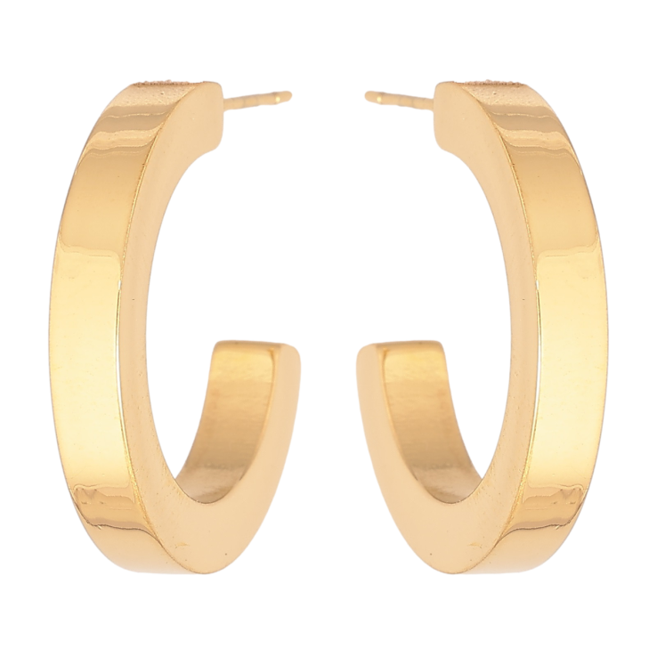 Сережки Xuping TTM Stainless Steel колір 14К пусети «Дуги» фото №11