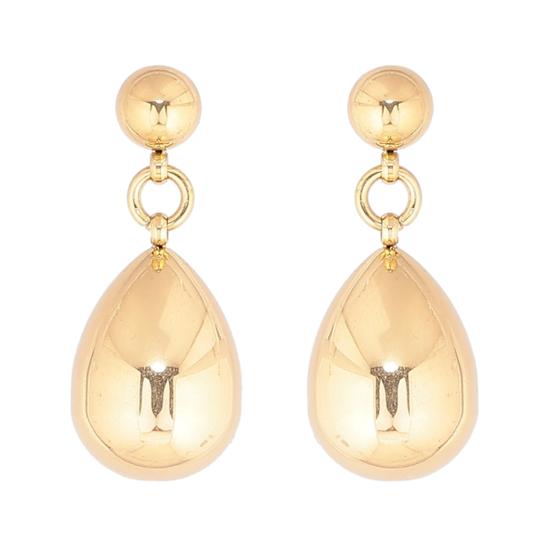 Сережки Xuping TTM Stainless Steel колір 14К пусети «Підвіски крапельки» фото №1