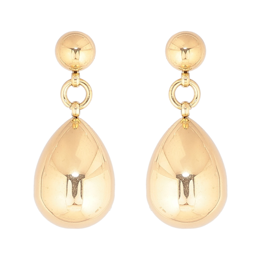 Сережки Xuping TTM Stainless Steel колір 14К пусети «Підвіски крапельки» фото №1