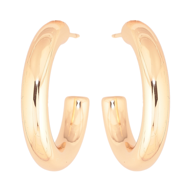 Серьги Xuping Позолота 18K пусеты Дуги ø 3см фото №14