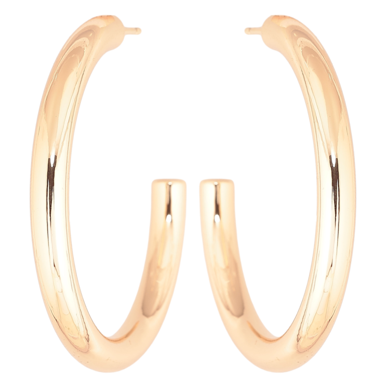 Сережки Xuping Позолота 18K пусети «Дуги» ø 5см фото №1 Сережки Xuping Позолота 18K пусети «Дуги» ø 5см фото №1