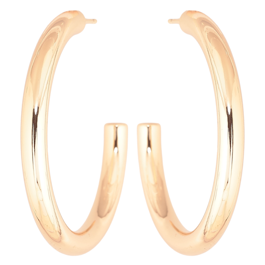 Сережки Xuping Позолота 18K пусети «Дуги» ø 5см фото №1 Сережки Xuping Позолота 18K пусети «Дуги» ø 5см фото №1