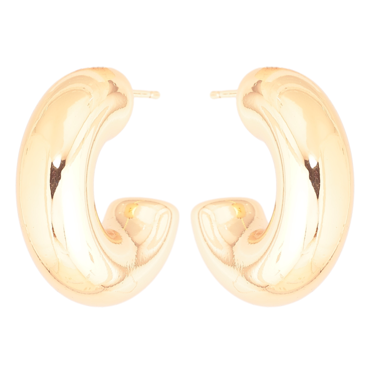 Сережки Xuping Позолота 18K пусети «Об'ємні дуги» фото №15