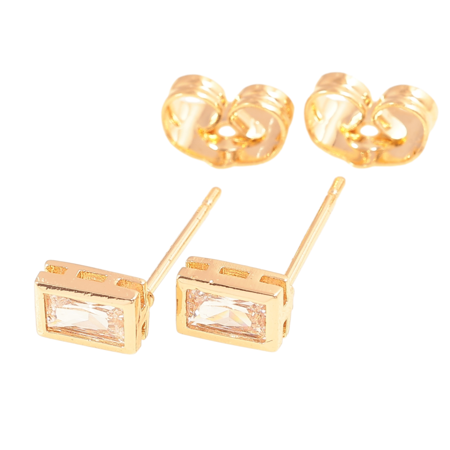 Сережки Xuping Позолота 18K пусети «Кристали 4х6мм фото №1