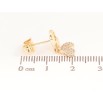 Серьги Xuping Позолота 18K пусеты Сердечки фото №2