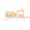 Серьги Xuping Позолота 18K английский замок Узор с кристаллами фото №2