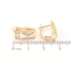 Серьги Xuping Позолота 18K английский замок Узор с кристаллами фото №2