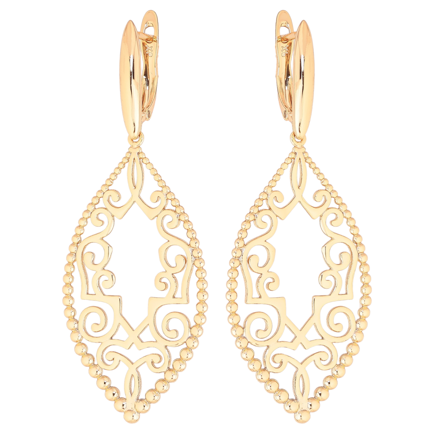 Серьги Xuping Позолота 18K английский замок Изящные подвески фото №1