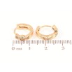 Серьги Xuping Позолота 18K колечки Узор с кристаллами фото №2