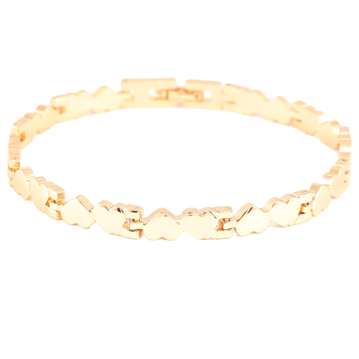 Браслет Xuping Позолота 18K Сердечка довжина 20см х 5мм фото №8