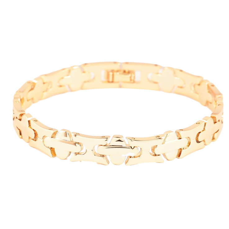 Браслет Xuping Позолота 18K Декоративний візерунок довжина 19см х 8мм фото №6