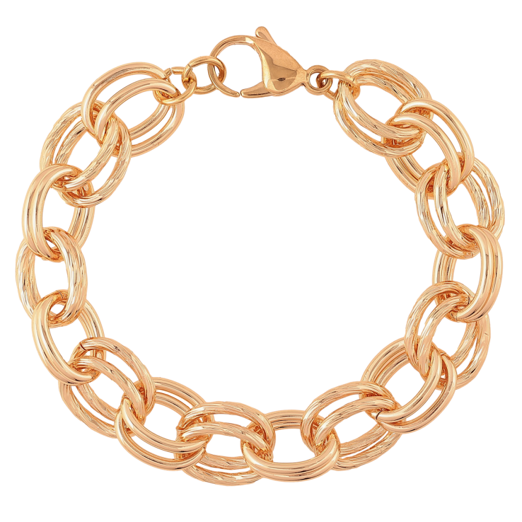 Браслет Xuping M&L Колір 18K «Ланцюжок Фантазійний» довжина 20.5см х 11мм фото №13