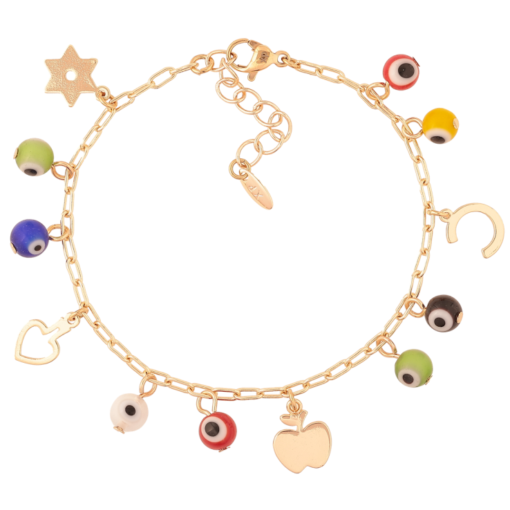 Браслет Xuping M&L Колір 18K «Ланцюжок з підвісками» довжина з доп.ланцюжком 17.5-20.5см х 2мм фото №19