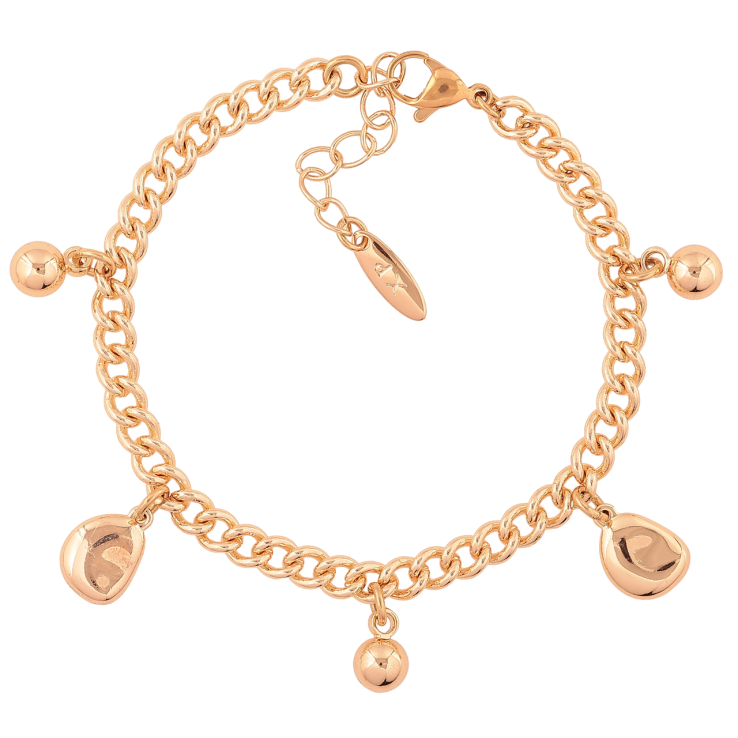 Браслет Xuping M&L Колір 18K «Ланцюжок з підвісками» довжина з доп.ланцюжком 17-21см х 5мм фото №20