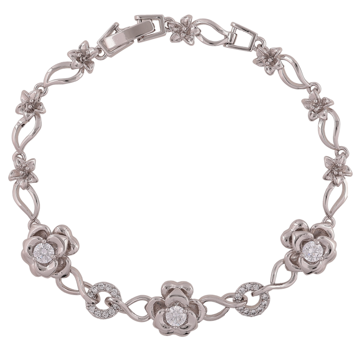 Браслет Xuping Родій «Квітковий візерунок» розмір 19см х 5-10мм фото №24