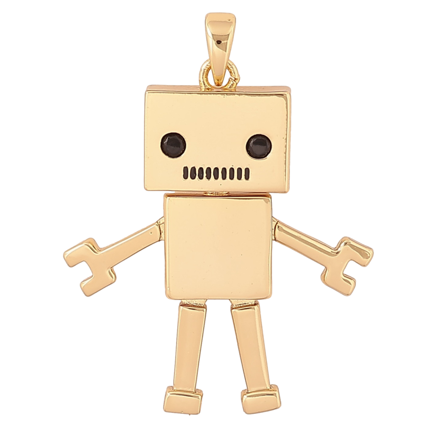 Кулон Xuping Позолота 14K «Робот» для ланцюжка до 4 мм фото №1