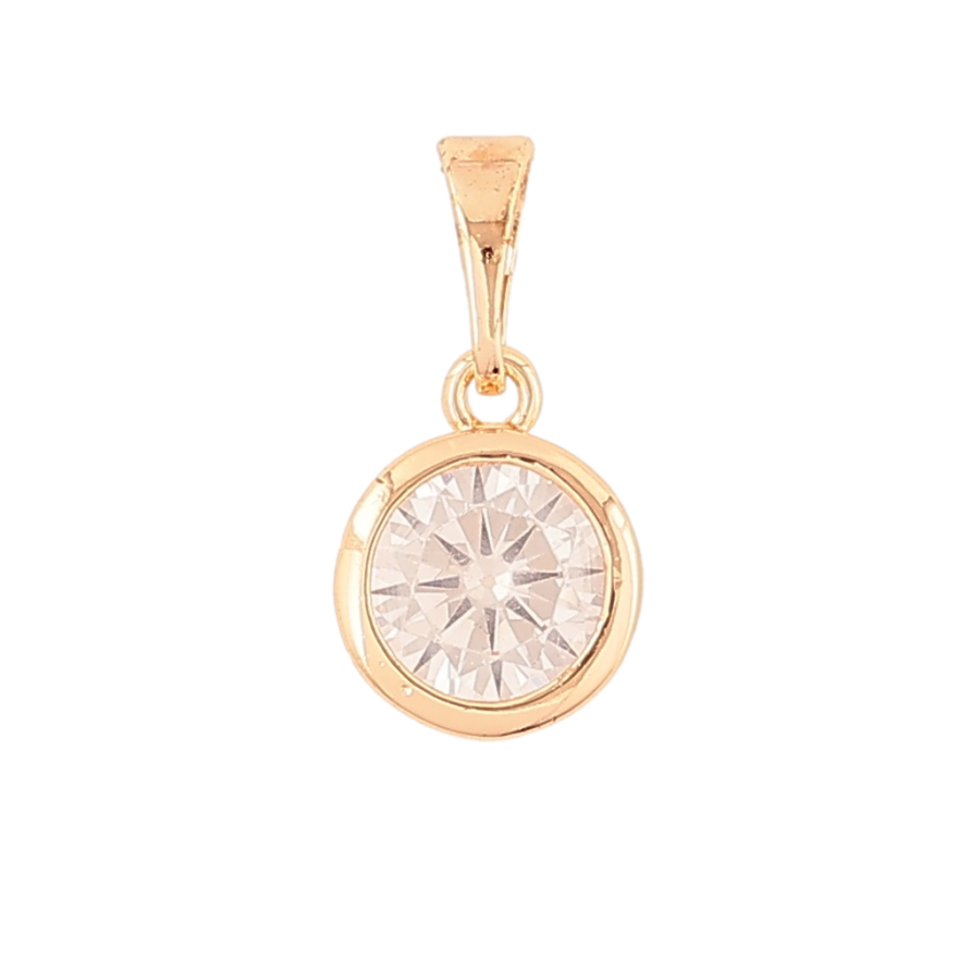 Кулон Xuping M&L Колір 18К «Кристал, ø 8мм» для ланцюжка до 5мм фото №1