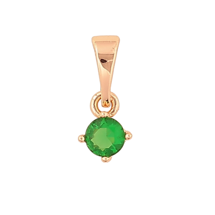 Кулон Xuping M&L Цвет 18К Зеленый кристалл, ø 4мм для цепочки до 5мм фото №22